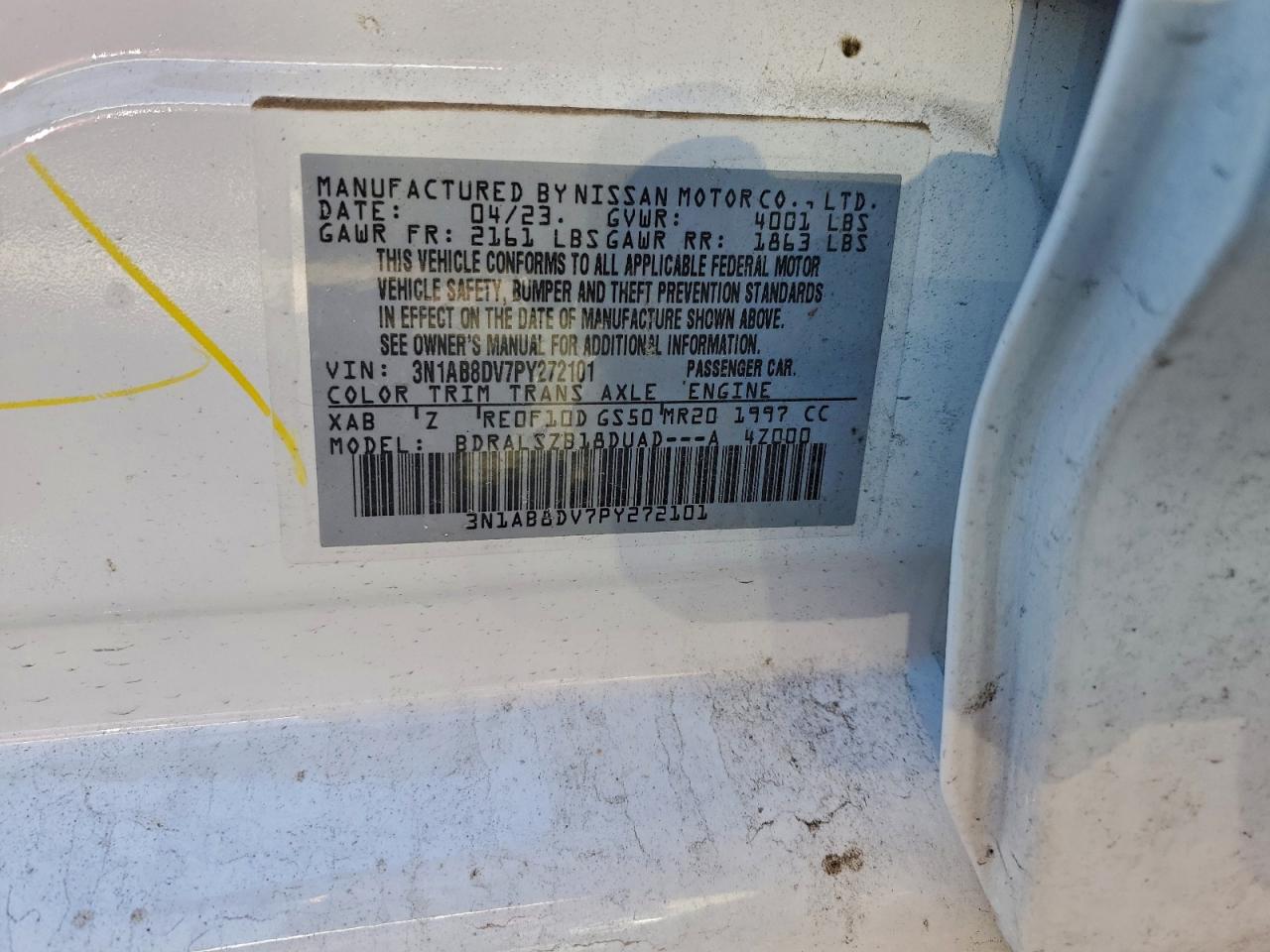 2023 NISSAN SENTRA SR photo 12