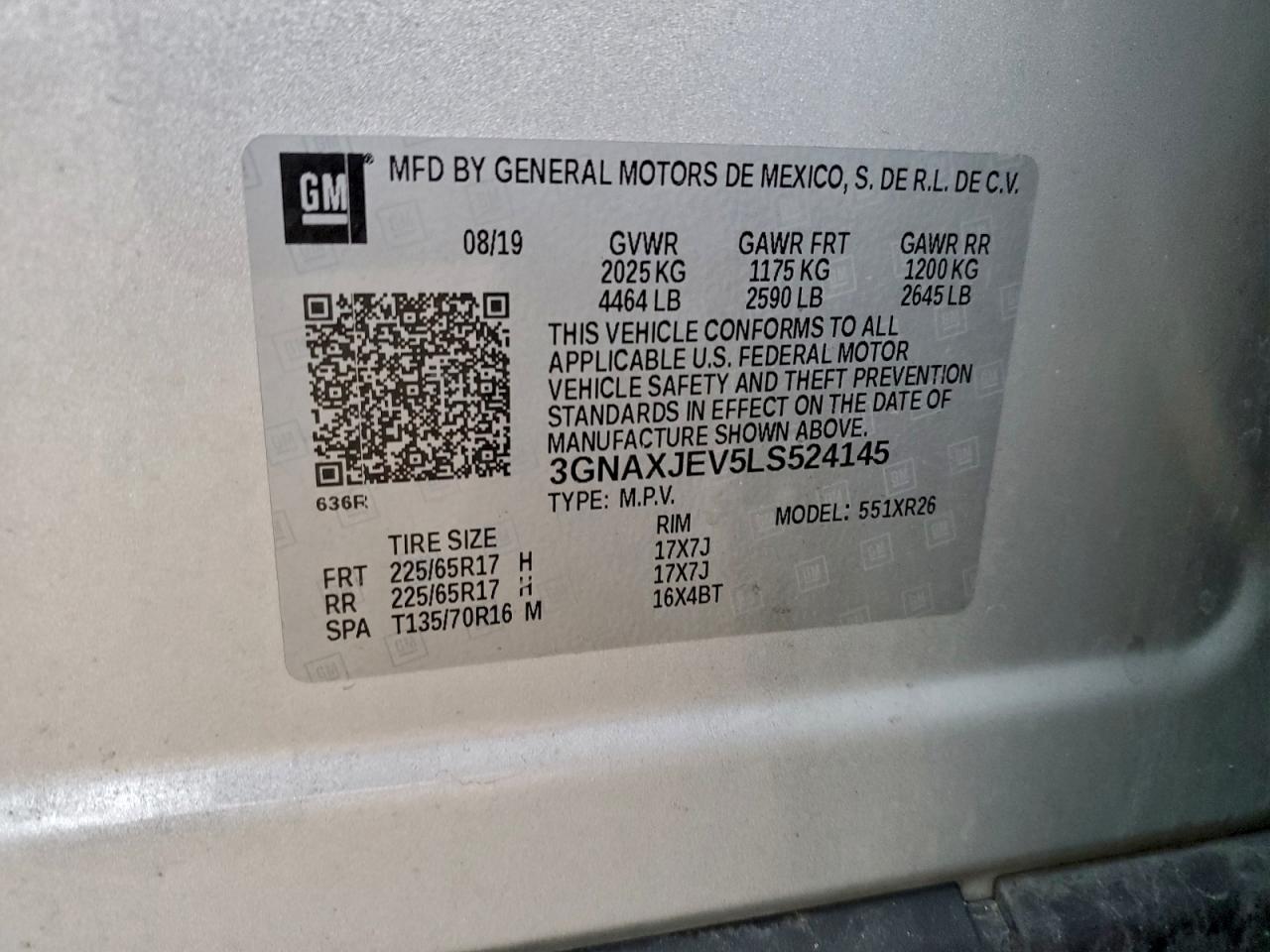 2020 CHEVROLET EQUINOX LT photo 13