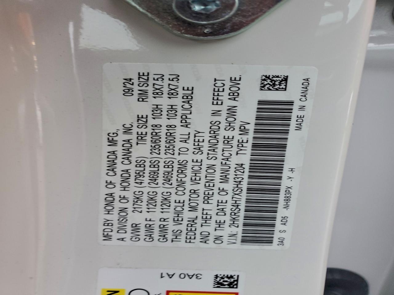 2025 HONDA CR-V EXL photo 13