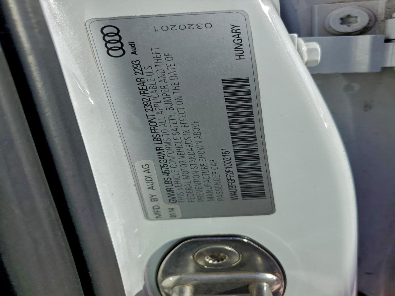 2015 AUDI A3 PREMIUM photo 13