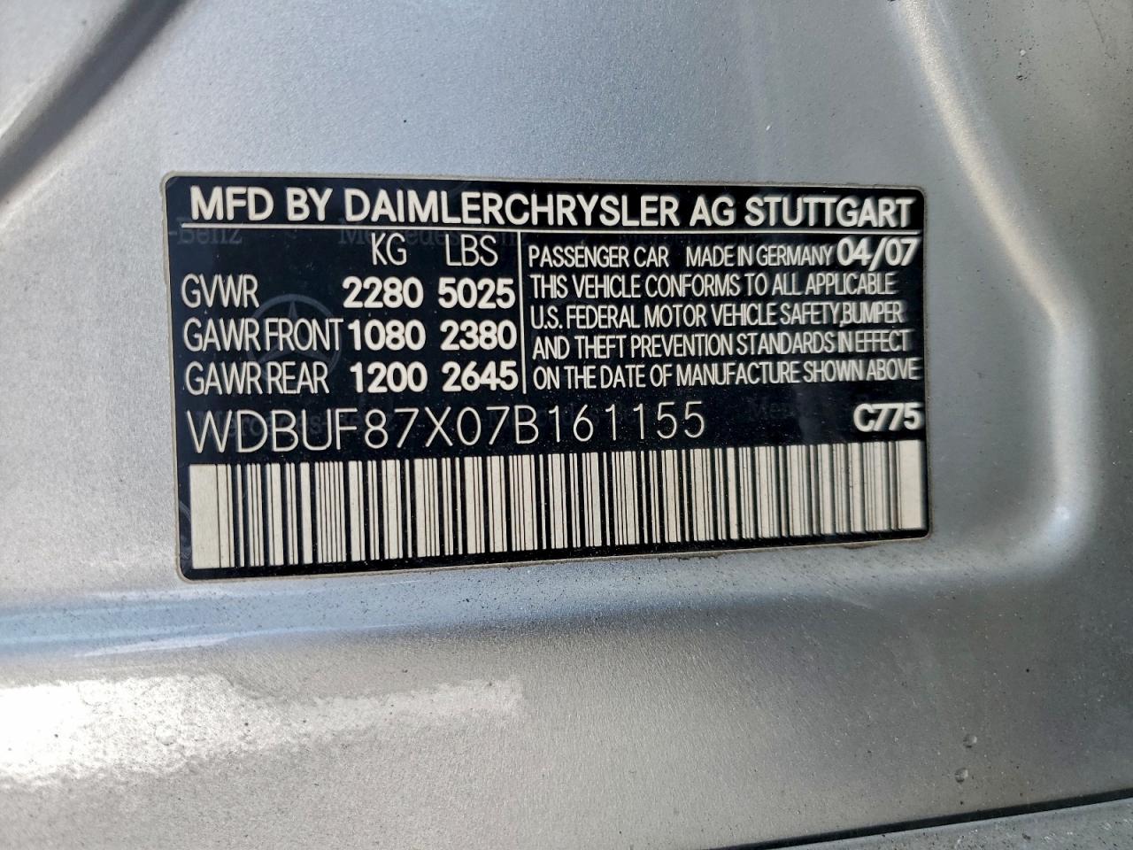 2007 MERCEDES-BENZ E 350 4MATIC photo 12