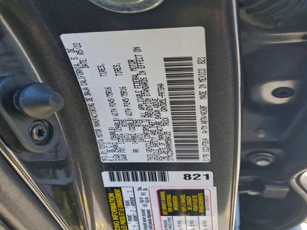 2022 TOYOTA TACOMA DOUBLE CAB photo 12