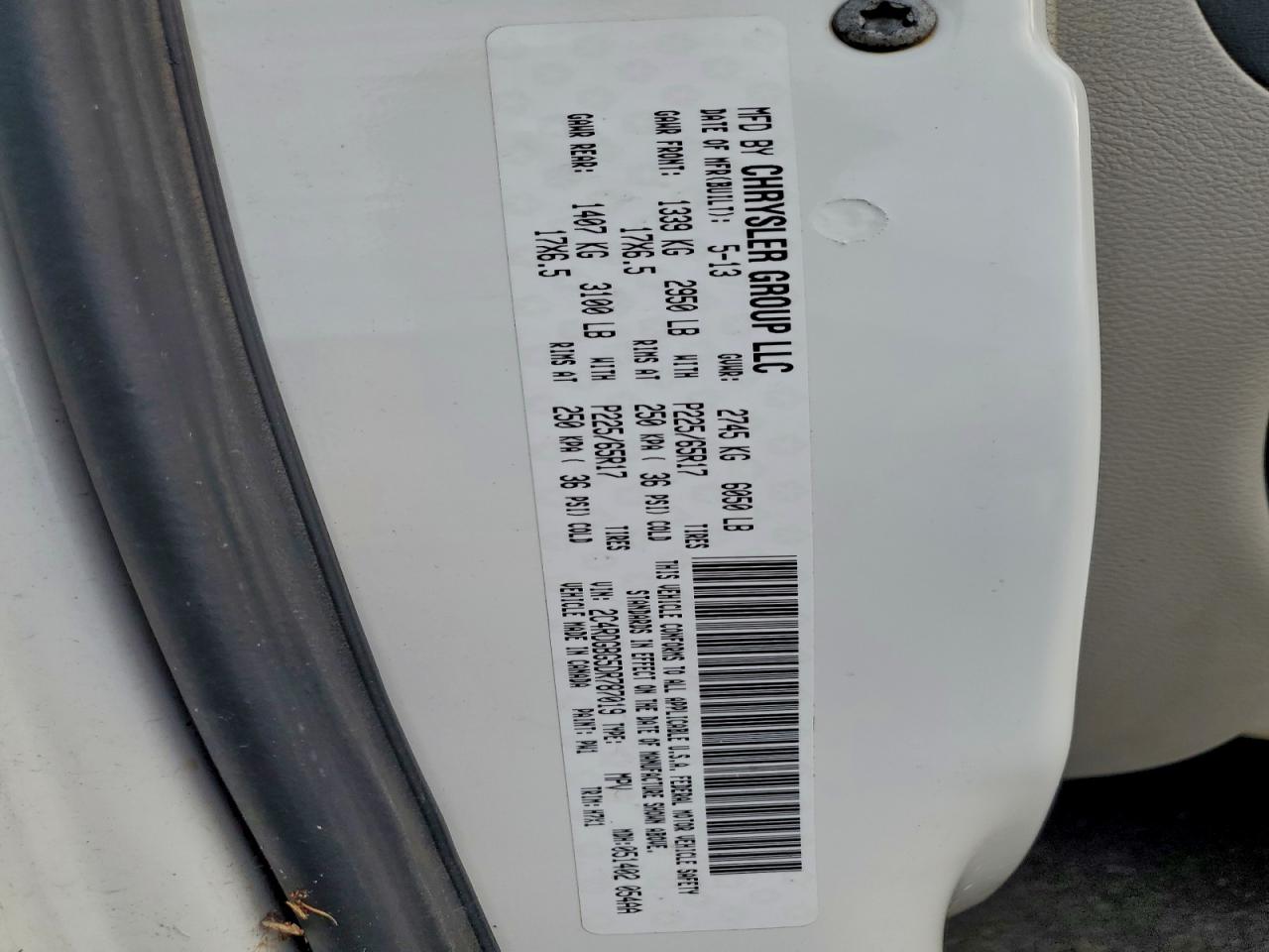 2013 DODGE GRAND CARAVAN SE photo 13