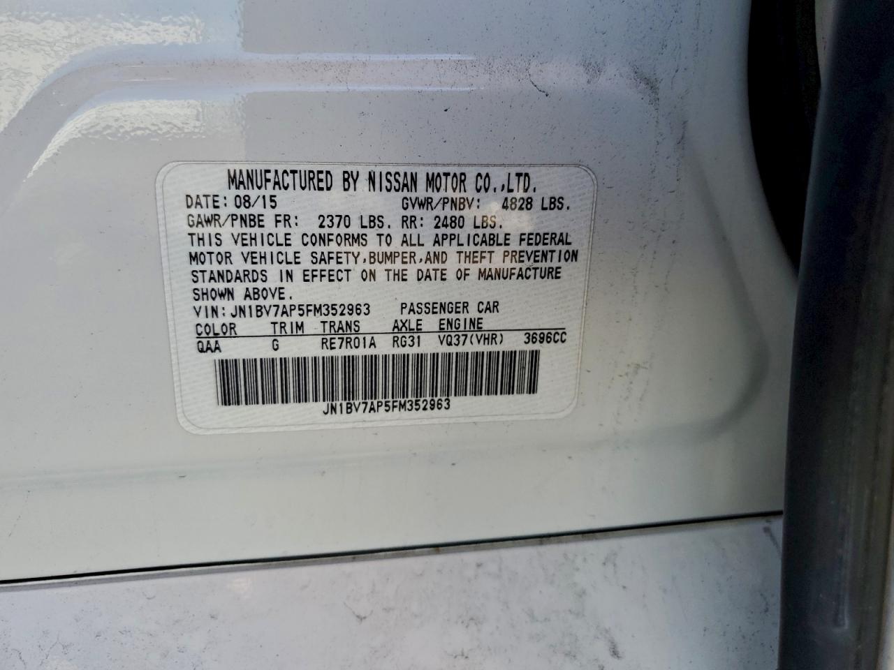 2015 INFINITI Q50 BASE photo 12