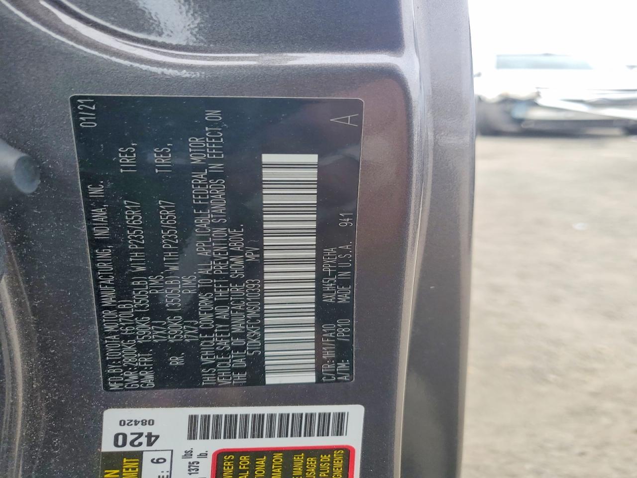 2021 TOYOTA SIENNA LE photo 13