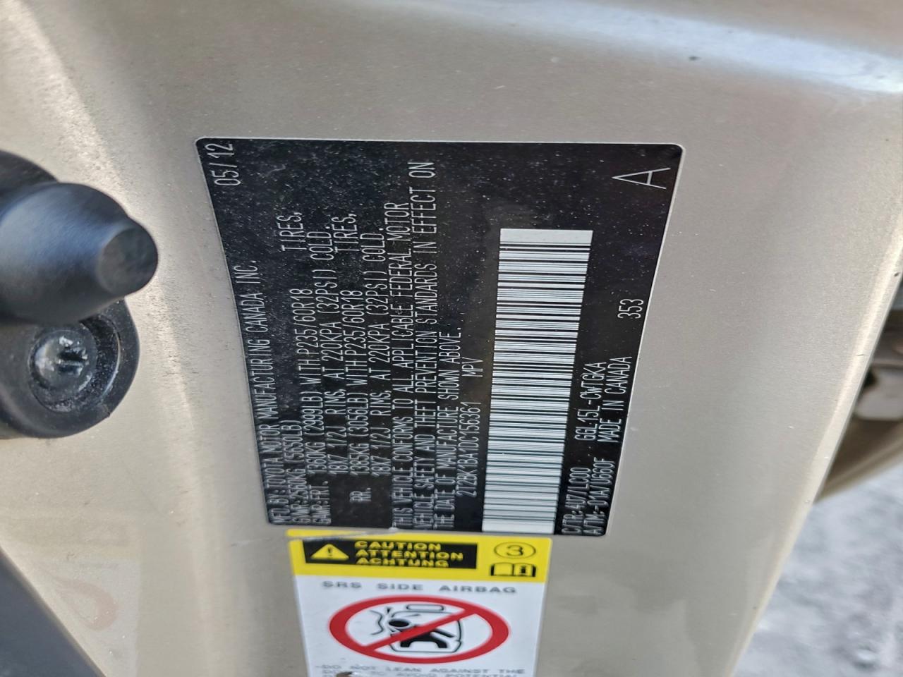 2013 LEXUS RX 350 BASE photo 13