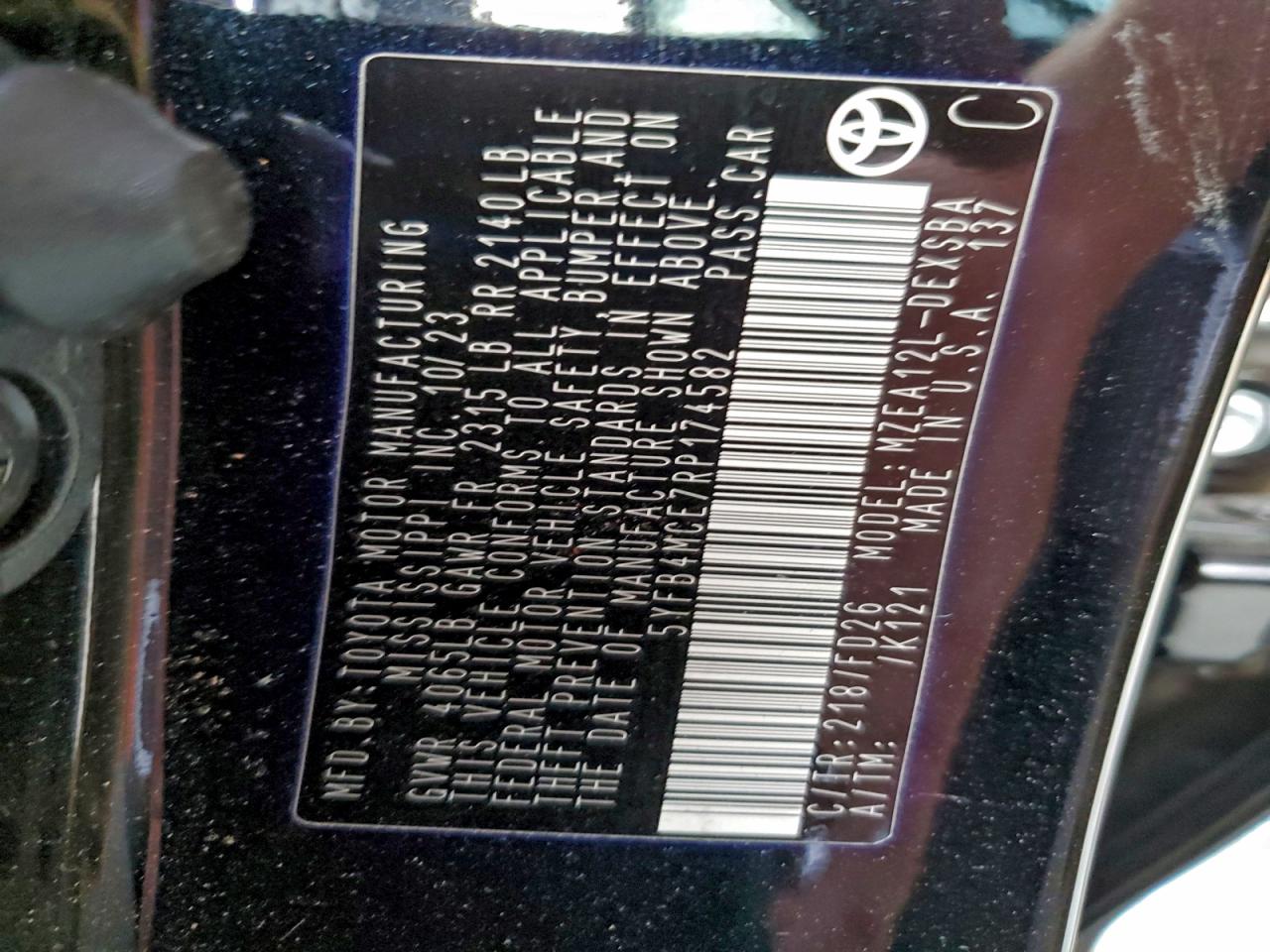 2024 TOYOTA COROLLA NIGHT SHADE photo 12