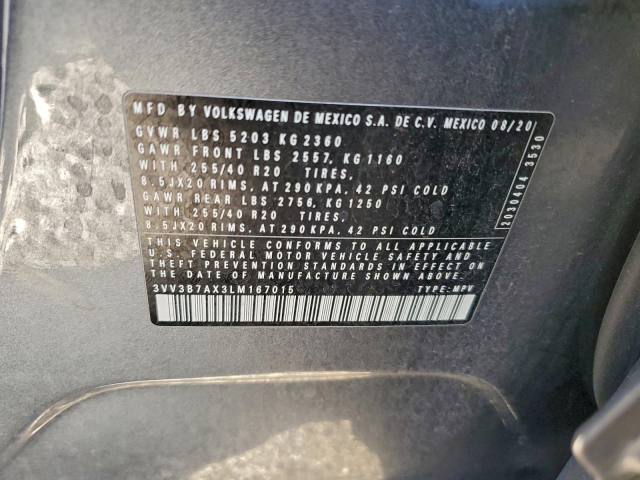 2020 VOLKSWAGEN TIGUAN SE photo 13