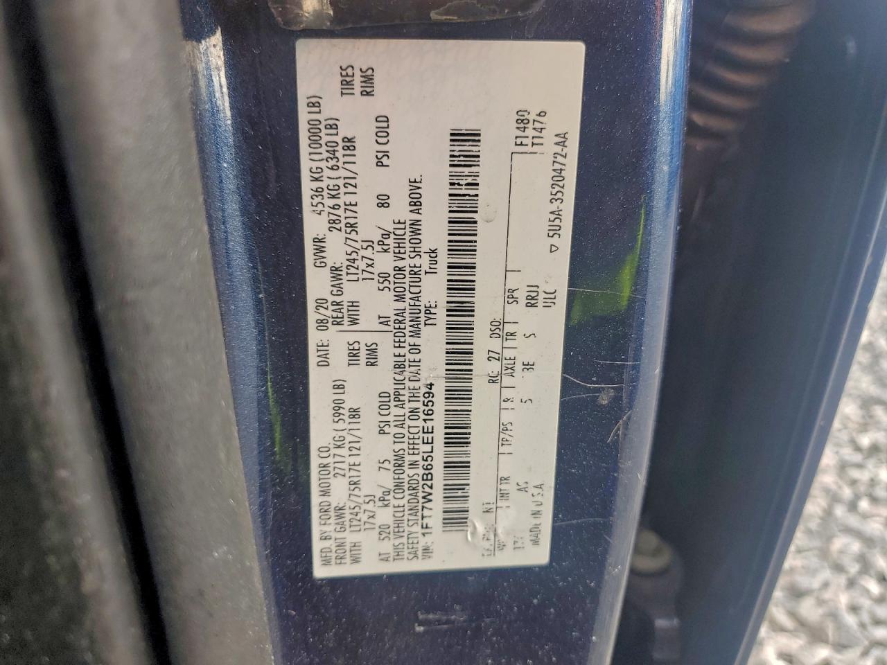 2020 FORD F250 SUPER DUTY photo 12
