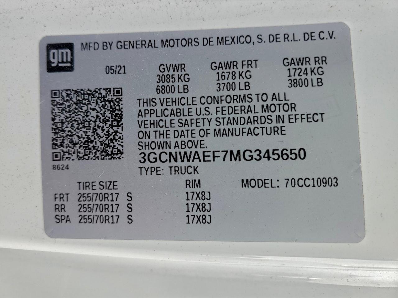2021 CHEVROLET SILVERADO C1500 photo 12
