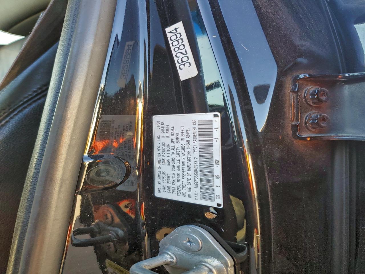 2008 HONDA ACCORD EXL photo 13