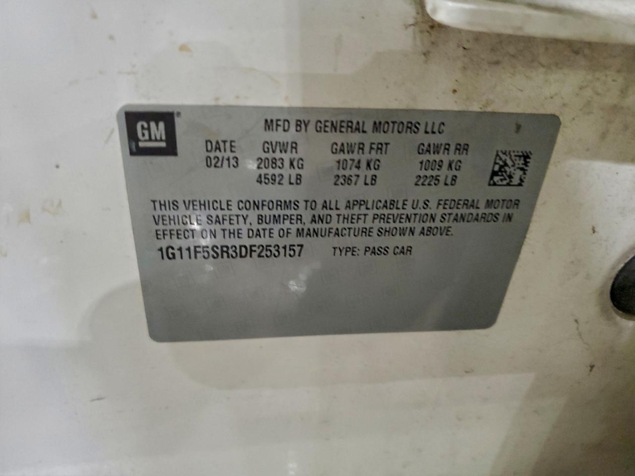 2013 CHEVROLET MALIBU 2LT photo 12