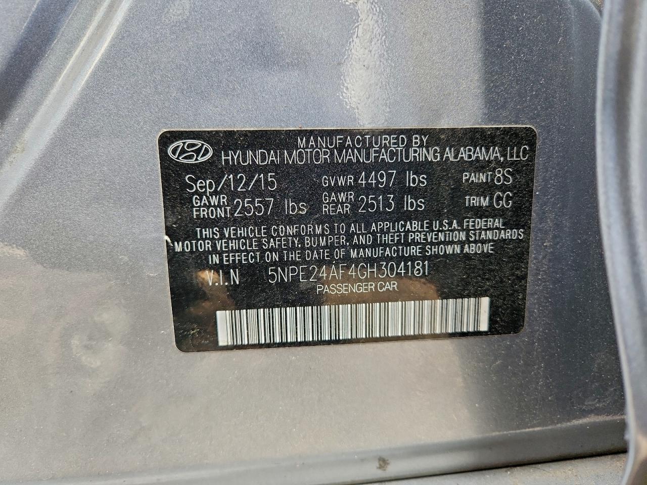 2016 HYUNDAI SONATA SE photo 12
