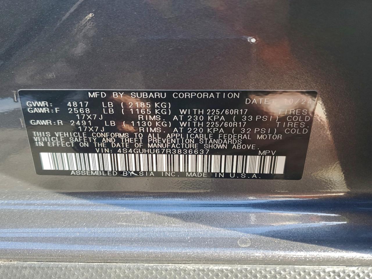 2024 SUBARU CROSSTREK WILDERNESS photo 13