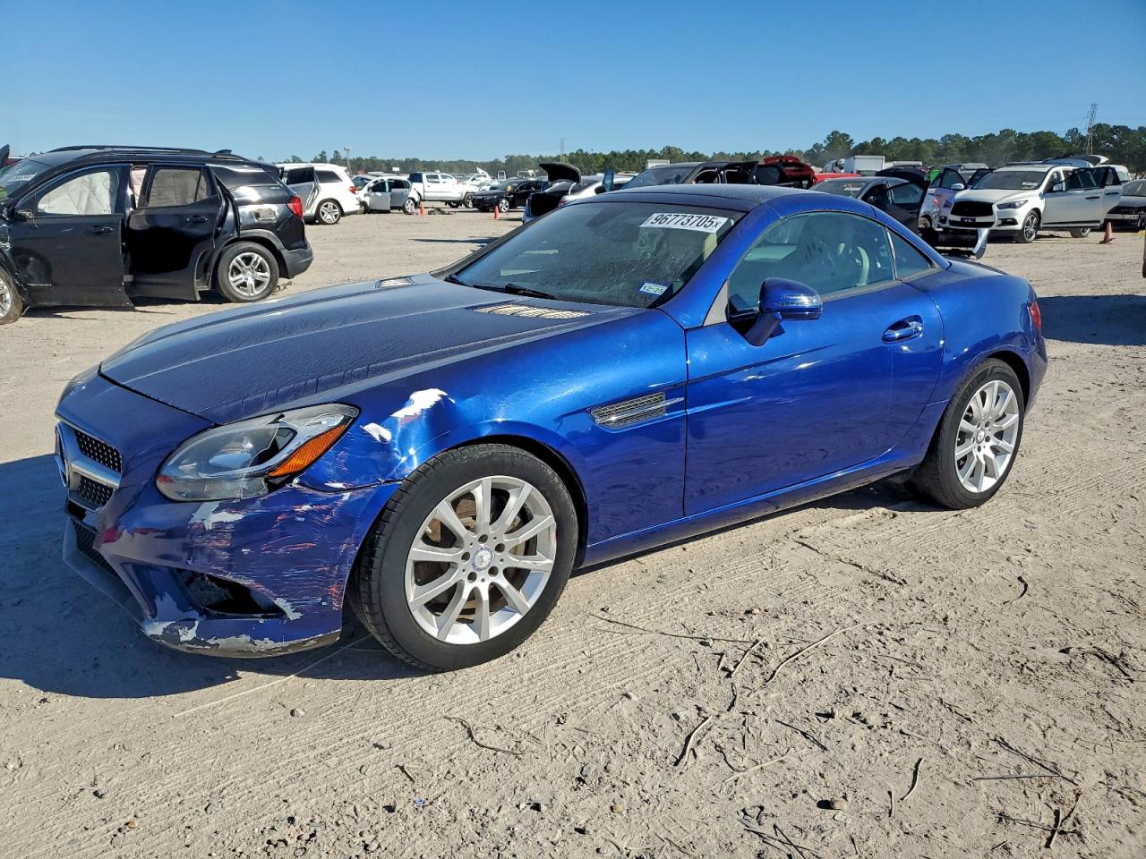 2017 MERCEDES-BENZ SLC 300 — FRONT END damage — photo 1