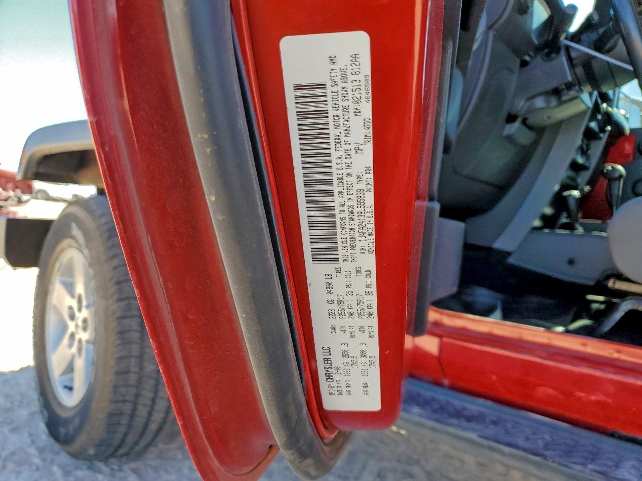 2008 JEEP WRANGLER X photo 12