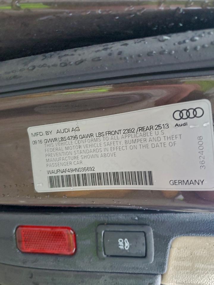 2017 AUDI A4 PRESTIGE photo 12