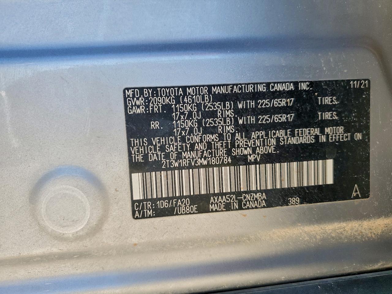 2021 TOYOTA RAV4 XLE photo 13