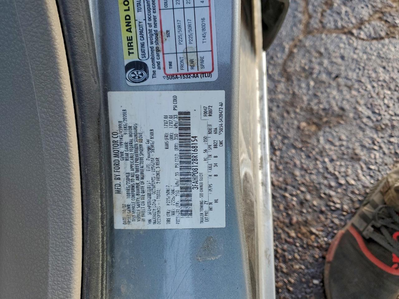 2008 FORD FUSION SEL photo 13