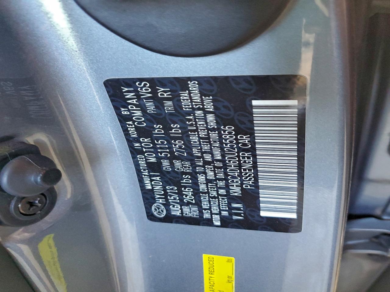 2013 HYUNDAI GENESIS 5.0L photo 12