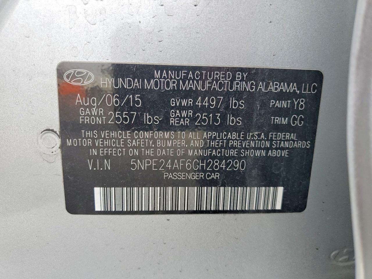 2016 HYUNDAI SONATA SE photo 23