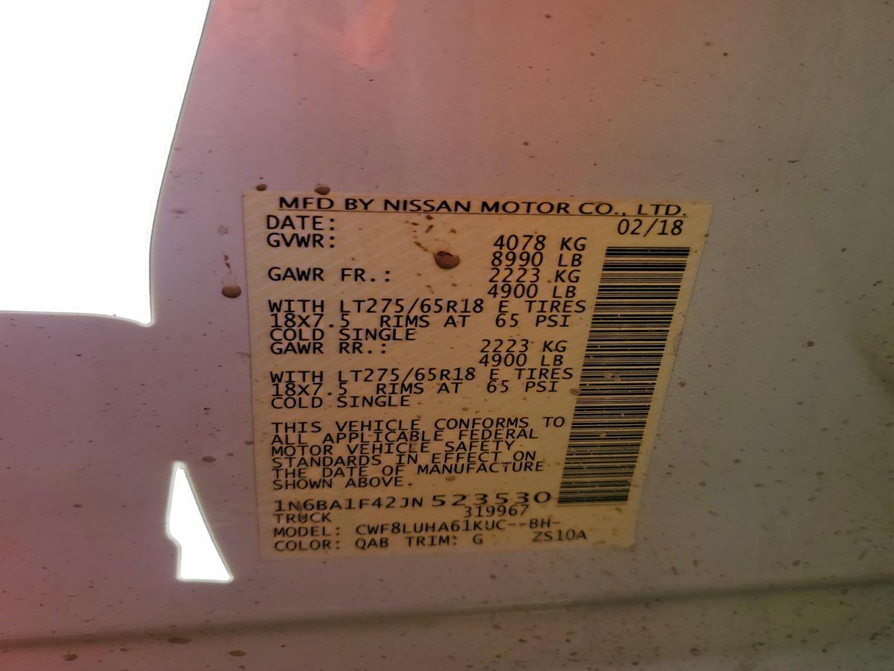 2018 NISSAN TITAN XD SL photo 12