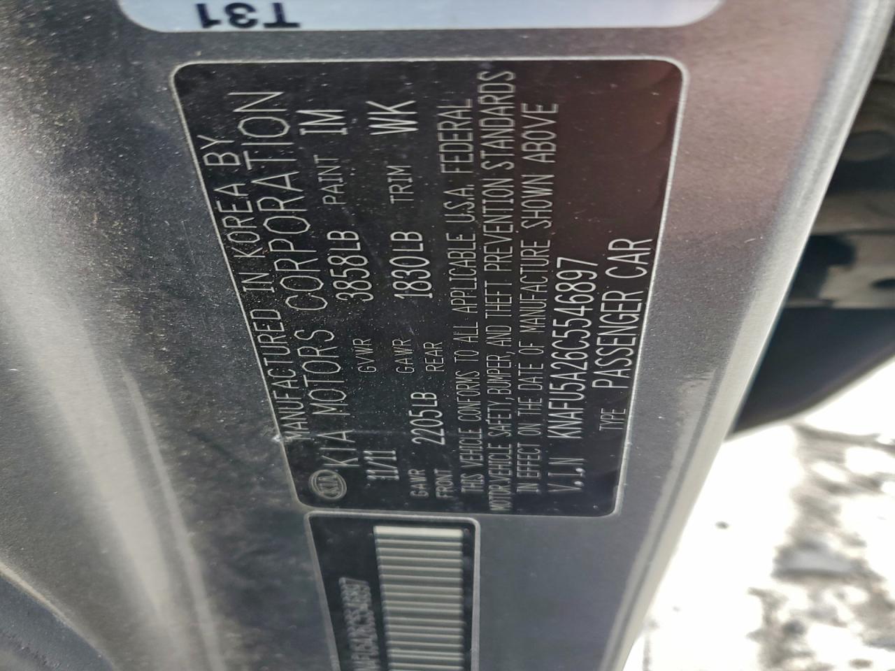 2012 KIA FORTE EX photo 12