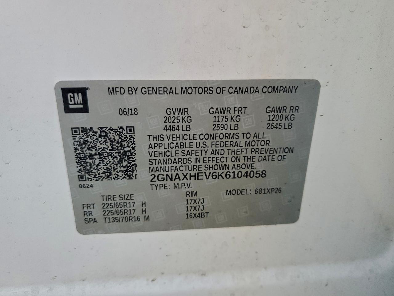 2019 CHEVROLET EQUINOX LS photo 14