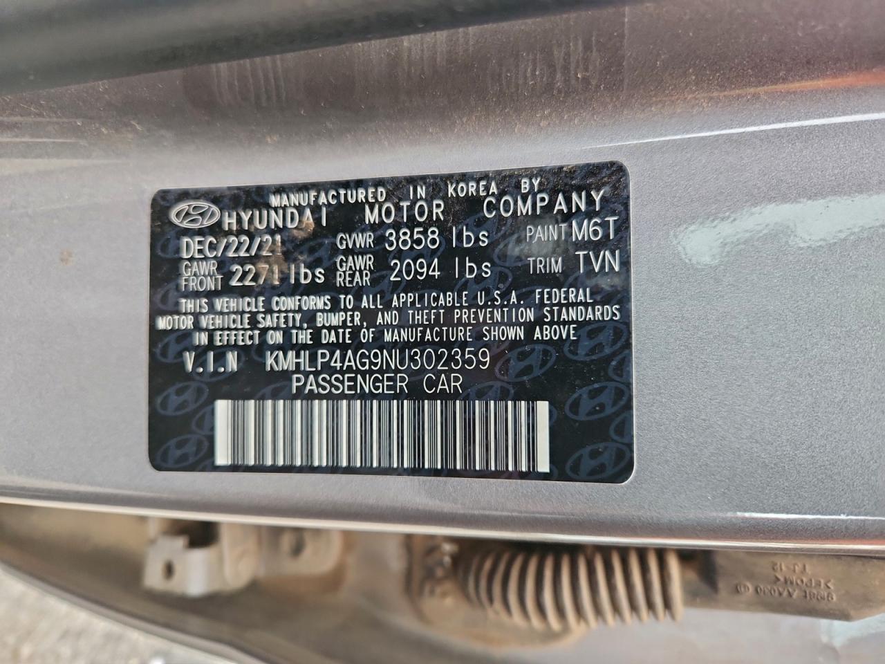 2022 HYUNDAI ELANTRA LIMITED photo 12