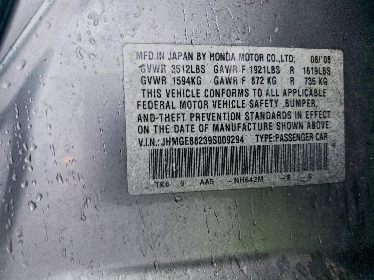 2009 HONDA FIT photo 12