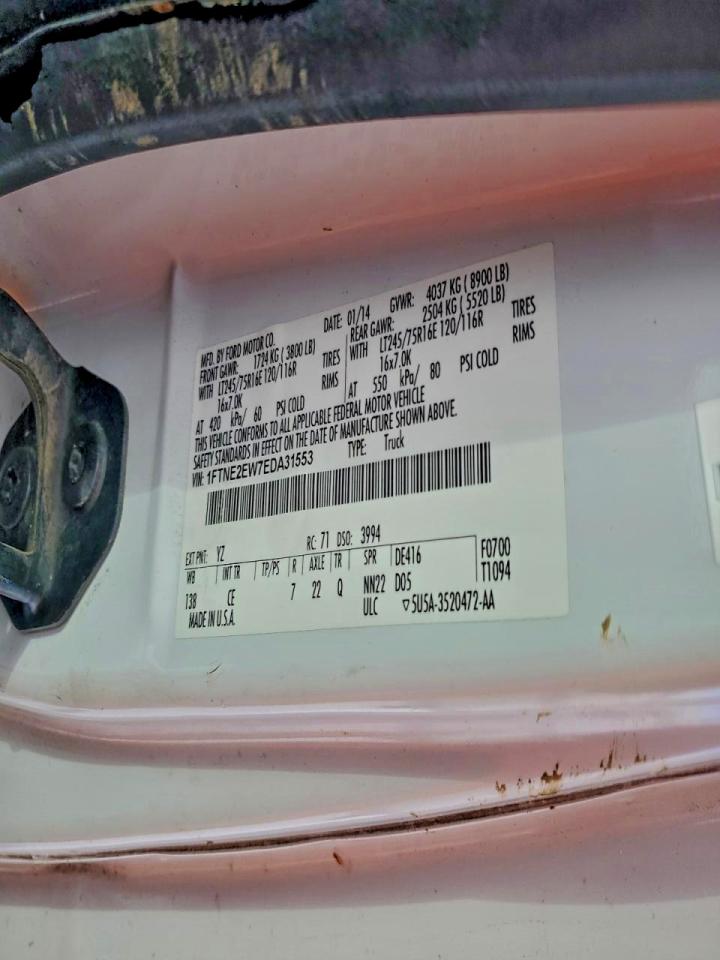 2014 FORD E250 DELIVERY VAN photo 13