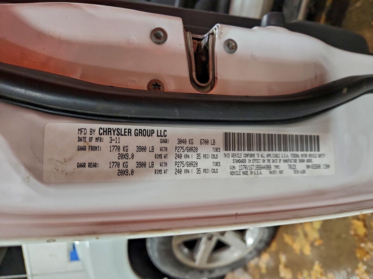 2011 DODGE RAM 1500 photo 12