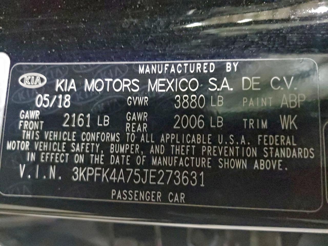 2018 KIA FORTE LX photo 12