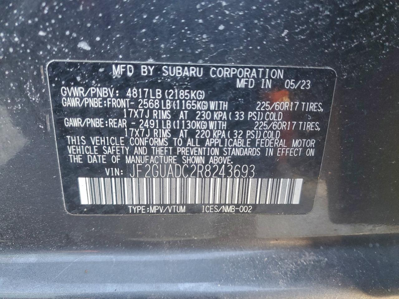 2024 SUBARU CROSSTREK PREMIUM photo 12