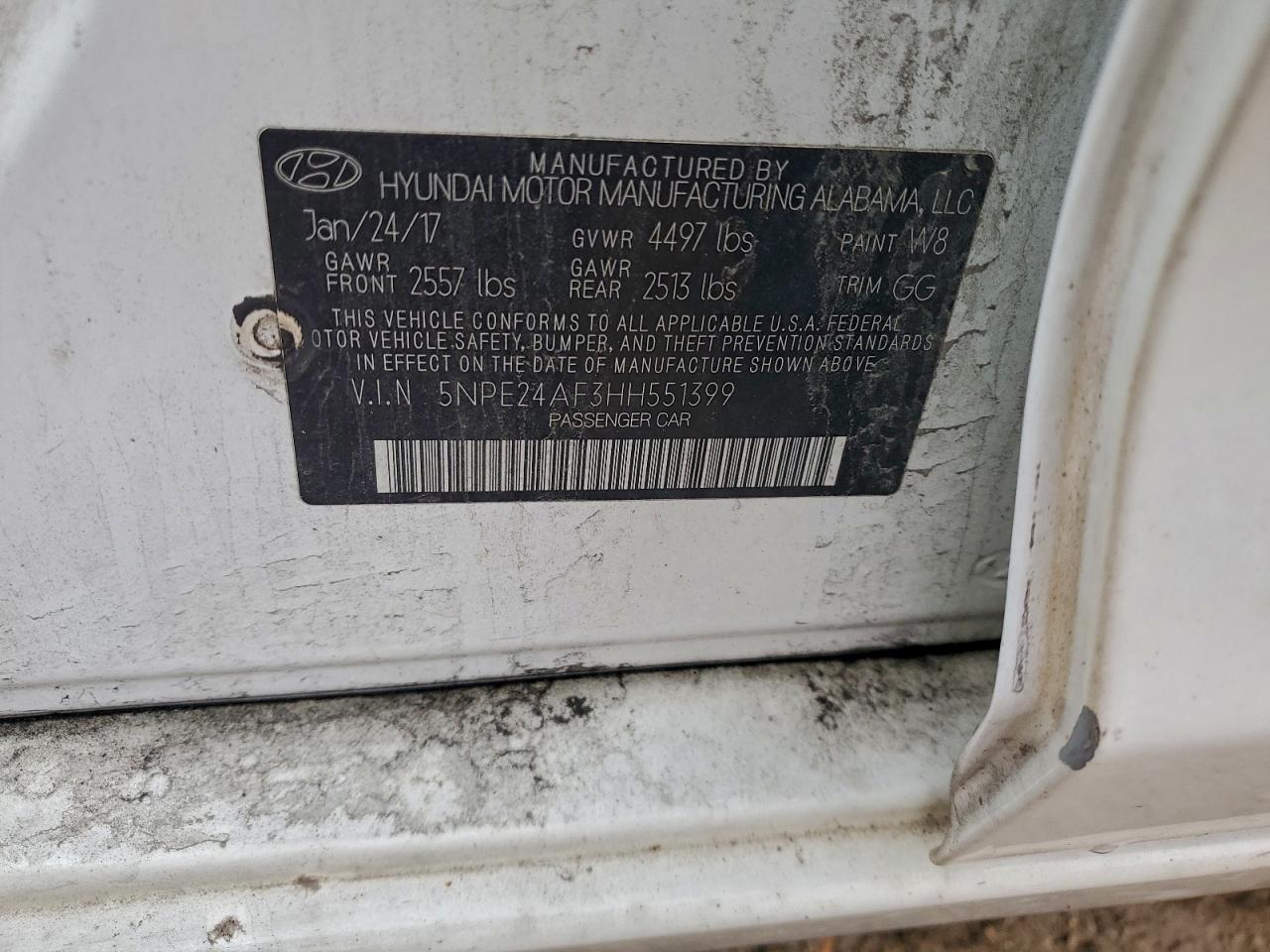 2017 HYUNDAI SONATA SE photo 12