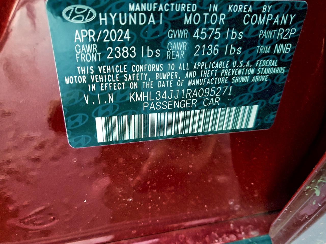 2024 HYUNDAI SONATA HYBRID photo 12