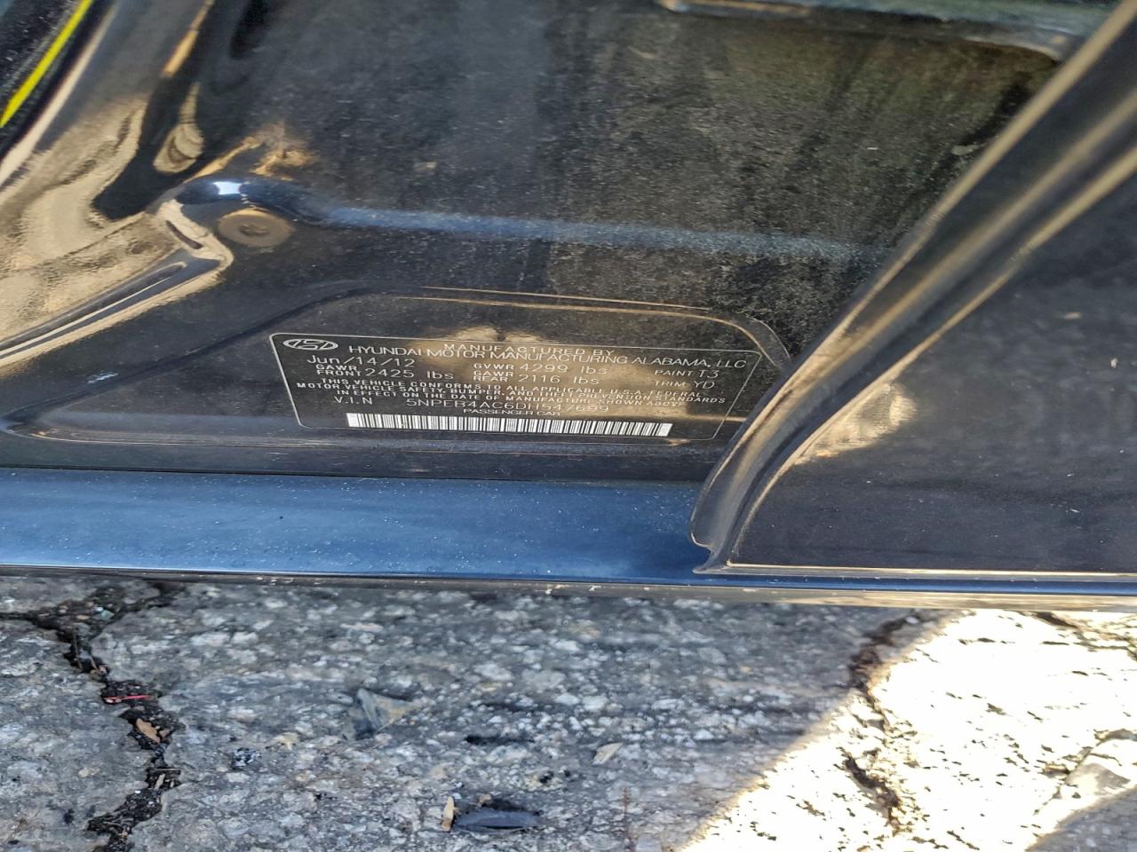 2013 HYUNDAI SONATA GLS photo 12