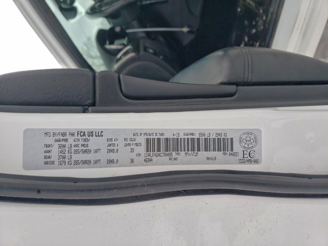 2019 JEEP GRAND CHEROKEE LAREDO photo 13