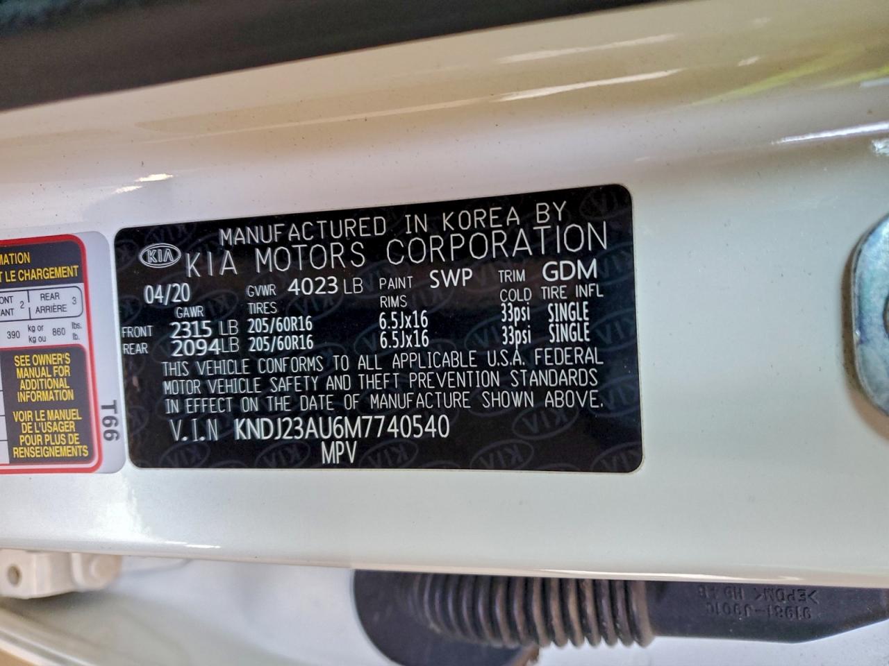 2021 KIA SOUL LX photo 12
