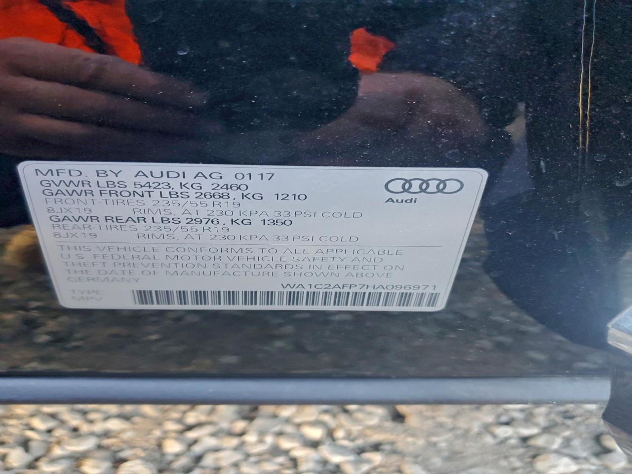 2017 AUDI Q5 PREMIUM photo 14