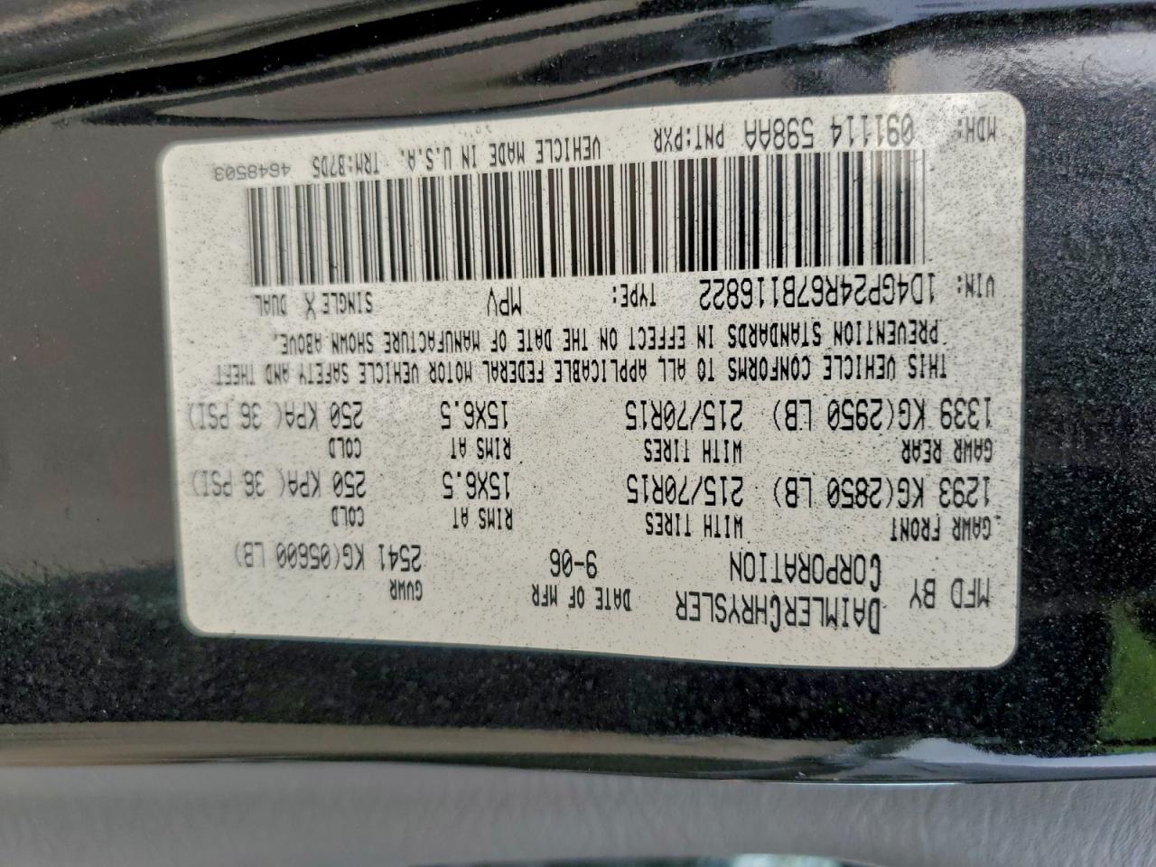 2007 DODGE GRAND CARAVAN SE photo 13