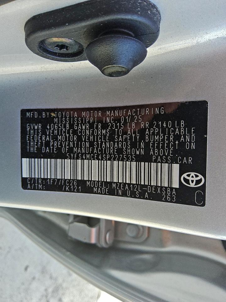 2025 TOYOTA COROLLA SE photo 12