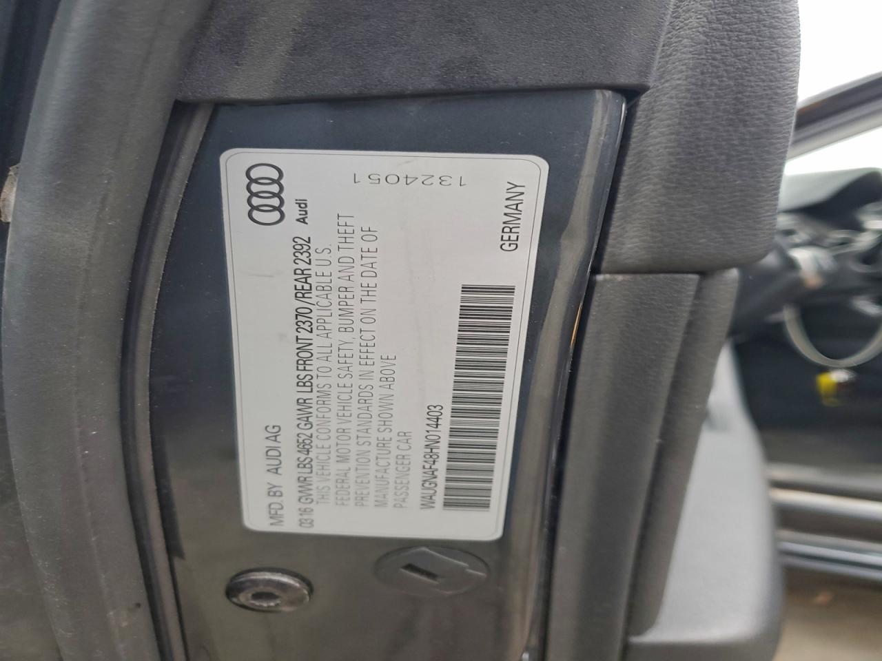 2017 AUDI A4 PREMIUM photo 25