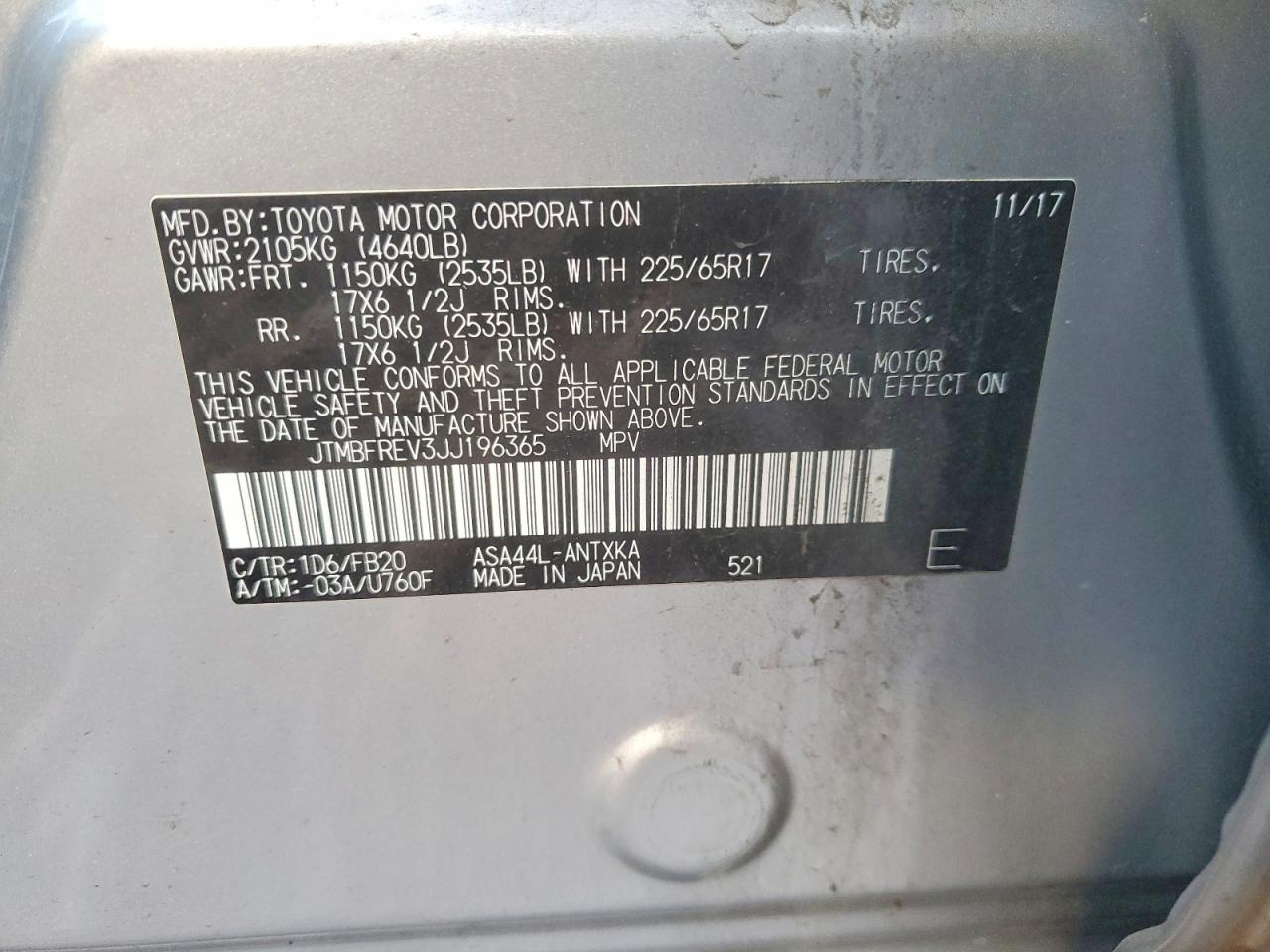 2018 TOYOTA RAV4 LE photo 13