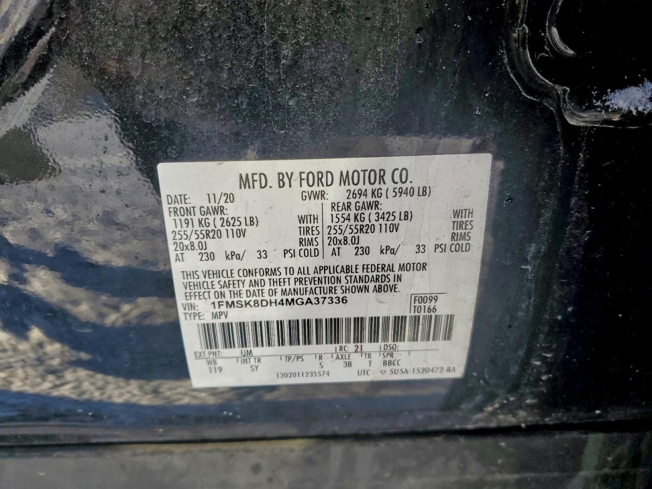 2021 FORD EXPLORER photo 13