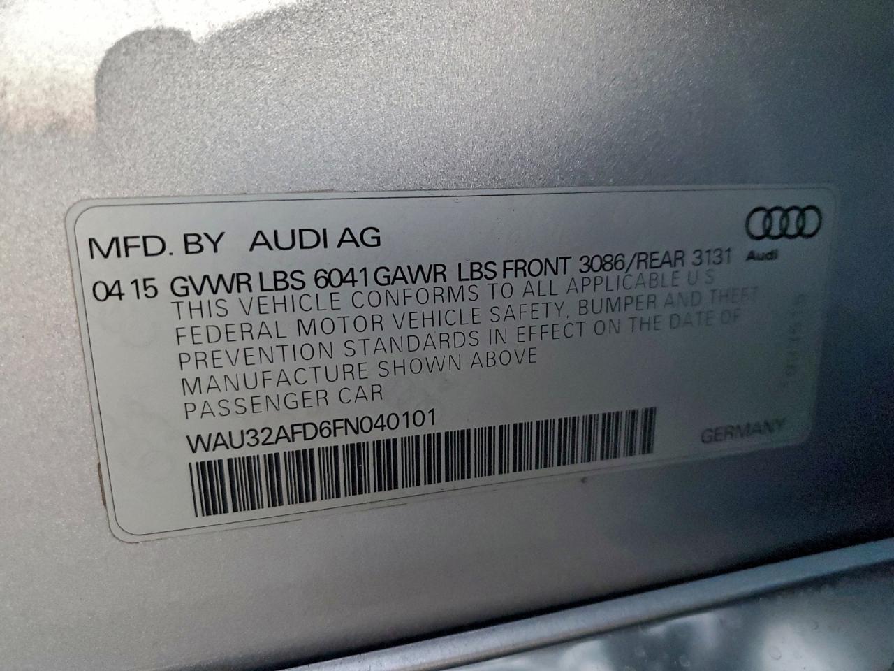 2015 AUDI A8 L QUATTRO photo 12