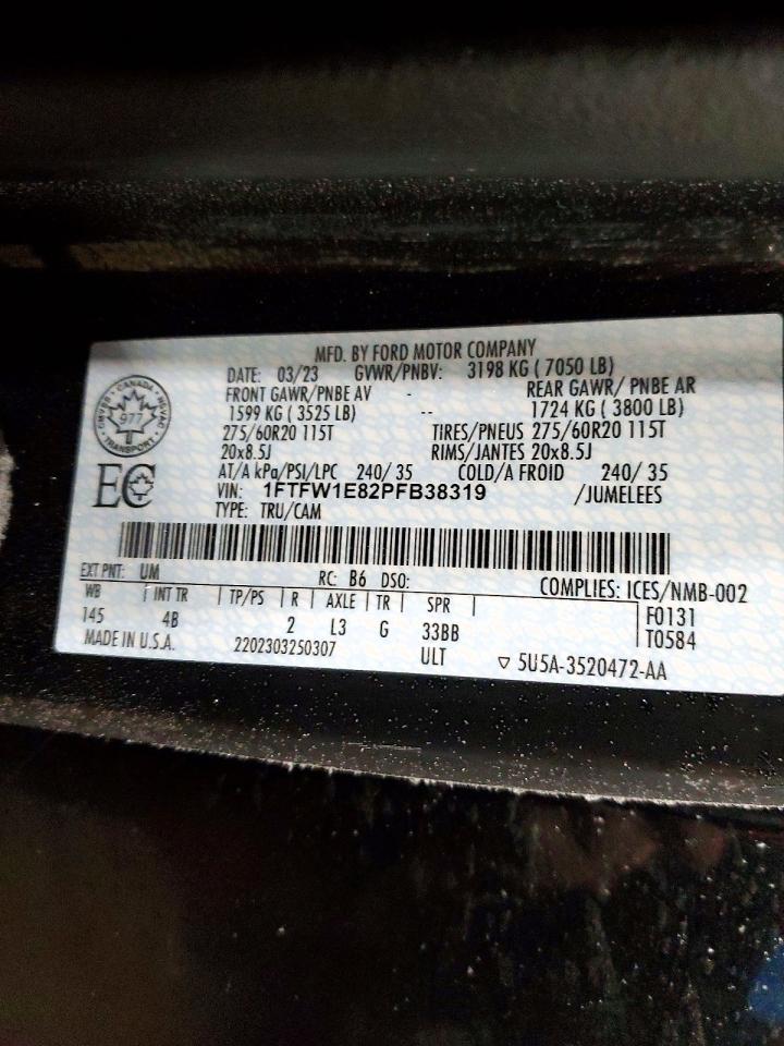2023 FORD F150 SUPERCREW photo 12