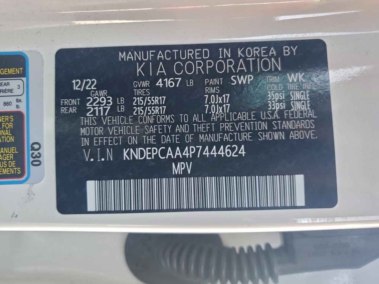 2023 KIA SELTOS LX photo 12