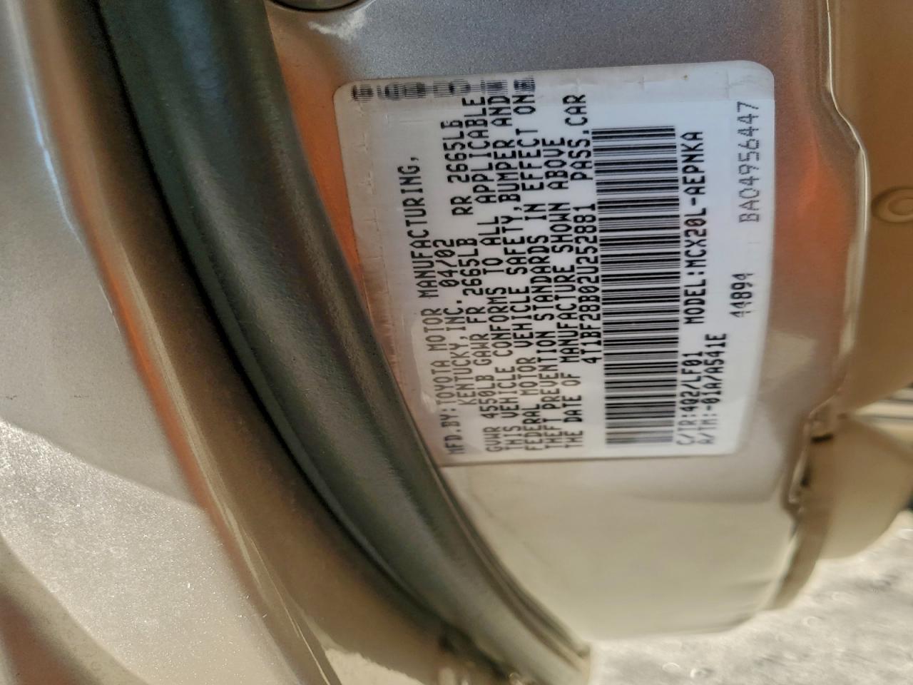 2002 TOYOTA AVALON XL photo 13