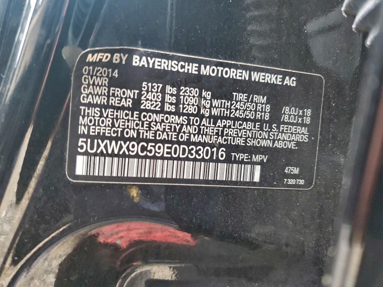 2014 BMW X3 XDRIVE28I photo 13